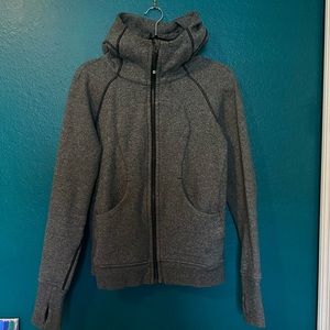 Grey Lululemon scuba hoodie